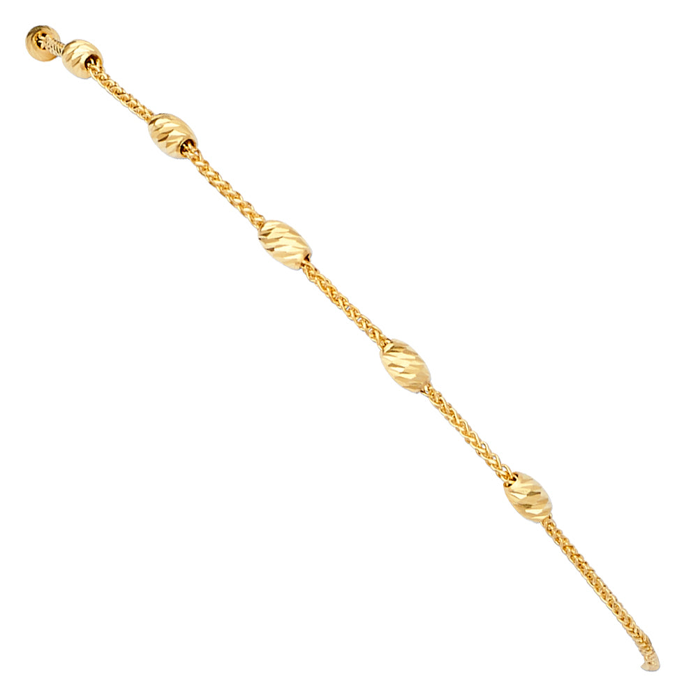 Friendship Bracelets (5.5” ~ 7.5” Adjustable) - 14K GOLD - AB655