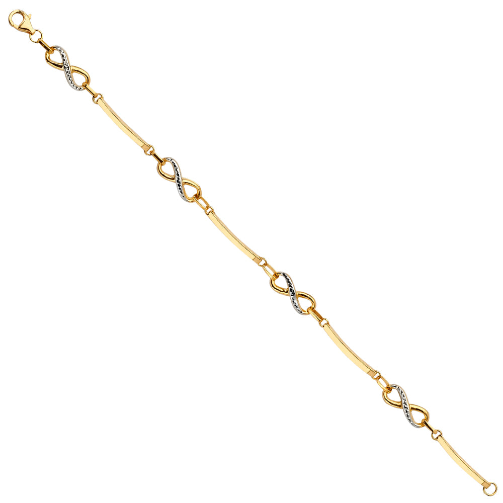 Fancy Bracelets - 14K GOLD - AB684