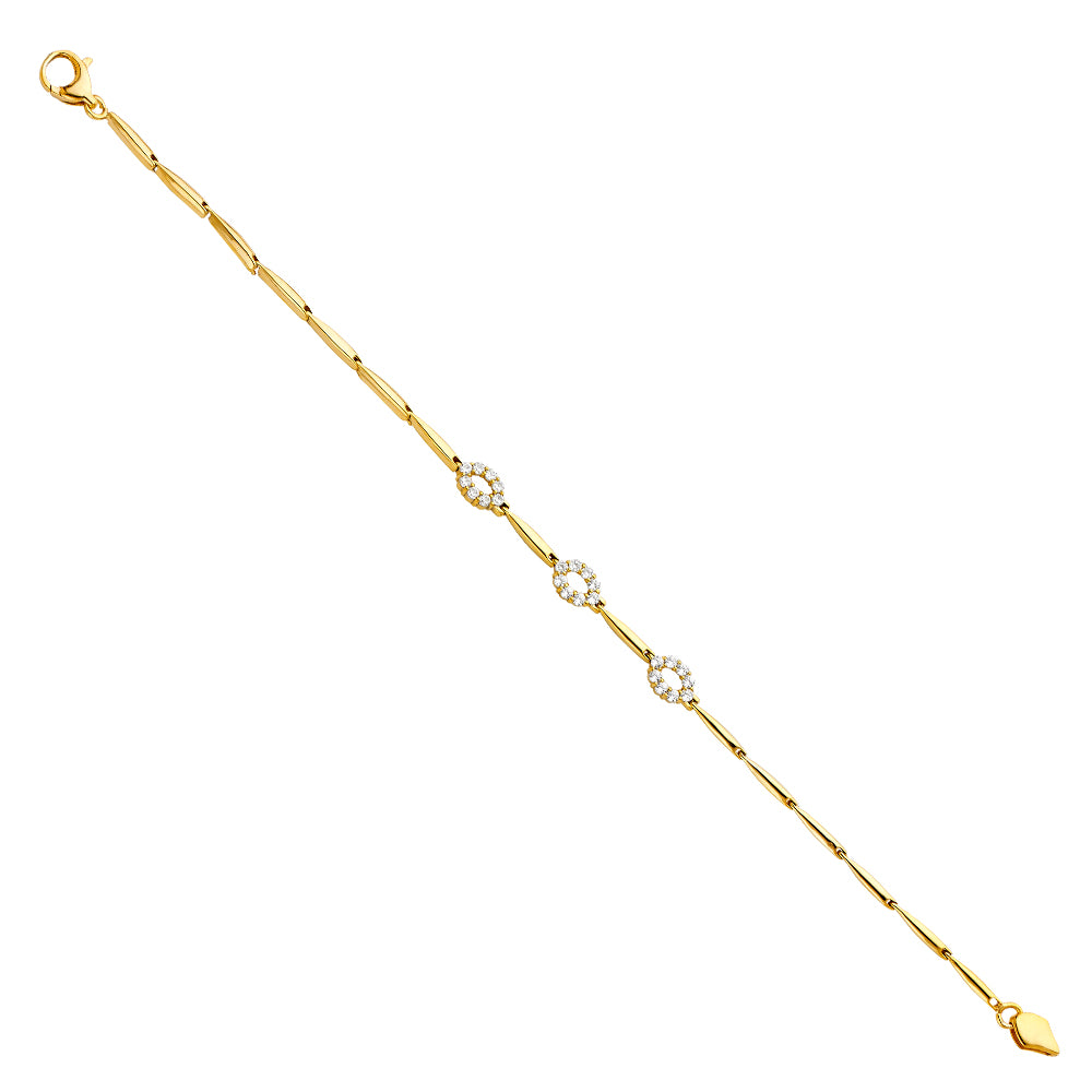 Fancy Bracelets - 14K GOLD - AB280
