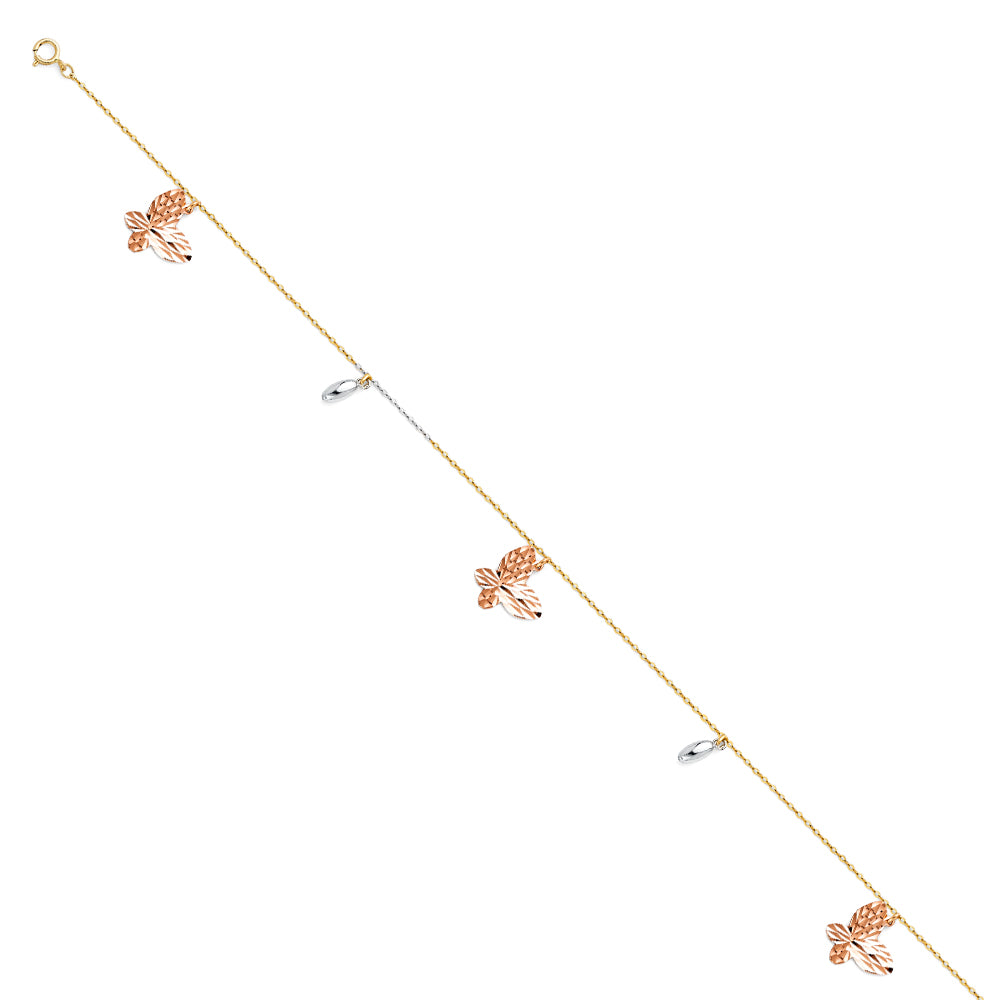 Fancy Bracelets & Anklets - 14K GOLD - AB309