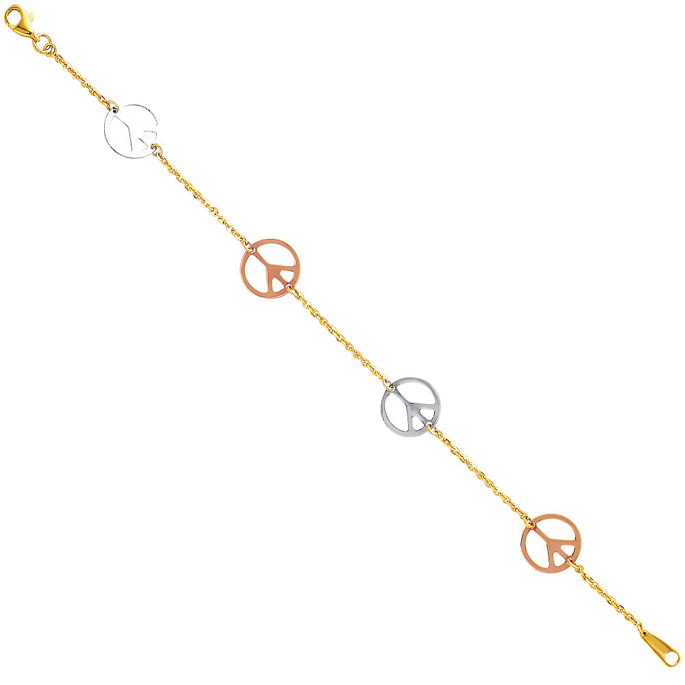Fancy Bracelets & Anklets - 14K GOLD - AB34