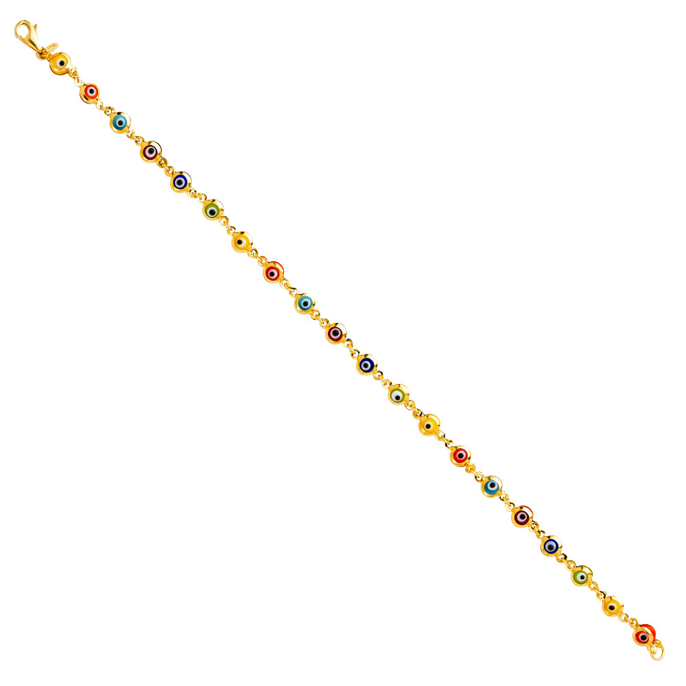 Evel Eye Bracelets - 14K GOLD - AB347