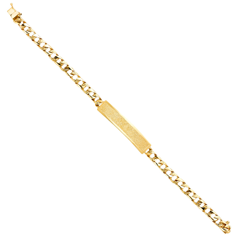 Men’s ID Bracelets - 14K GOLD - AB409