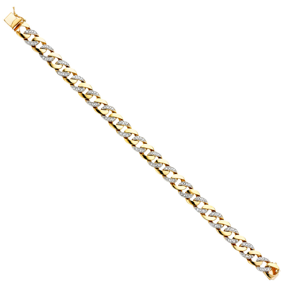 Men’s ID Bracelets - 14K GOLD - AB423
