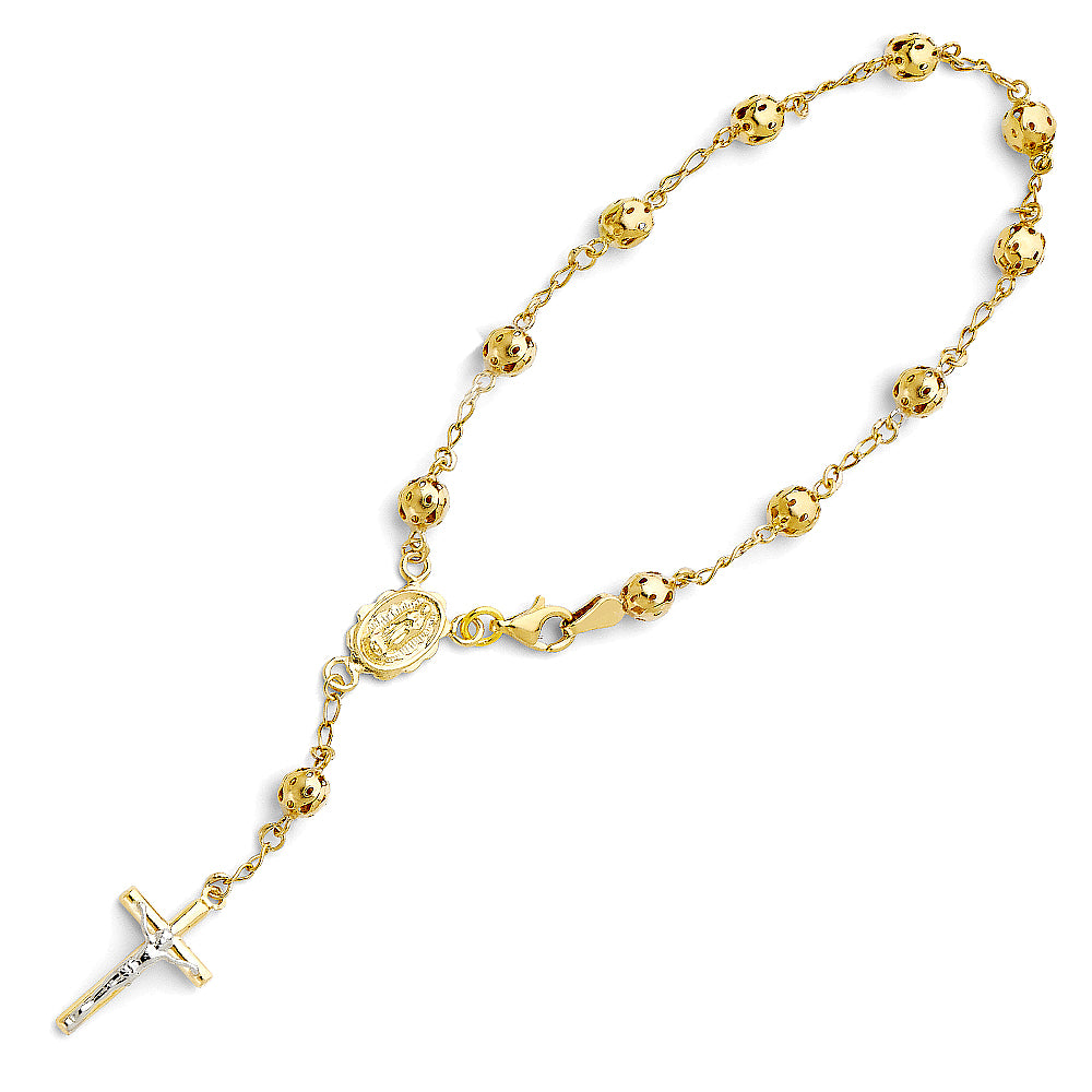 Rosary - 5 mm - 14K GOLD - AB541
