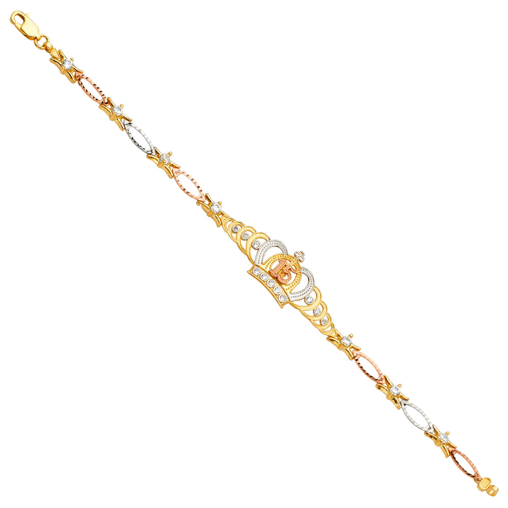 15 Años & Charm Bracelets - 14K GOLD - AB583
