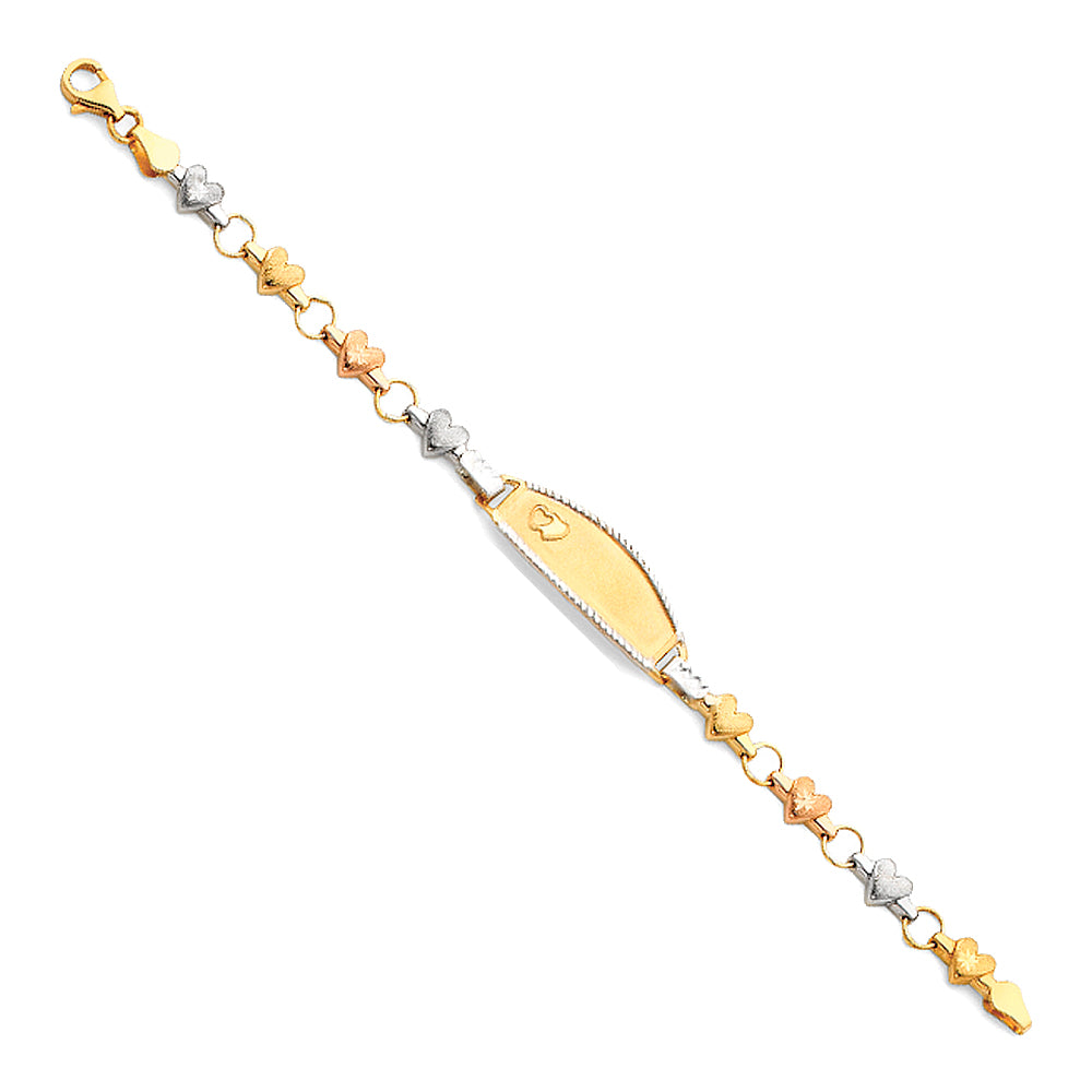 Stampato ID Bracelets - 14K GOLD - AB70