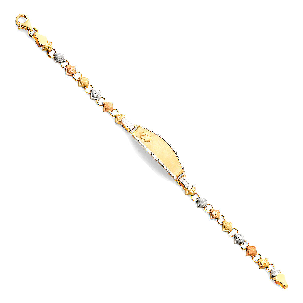 Stampato ID Bracelets - 14K GOLD - AB74