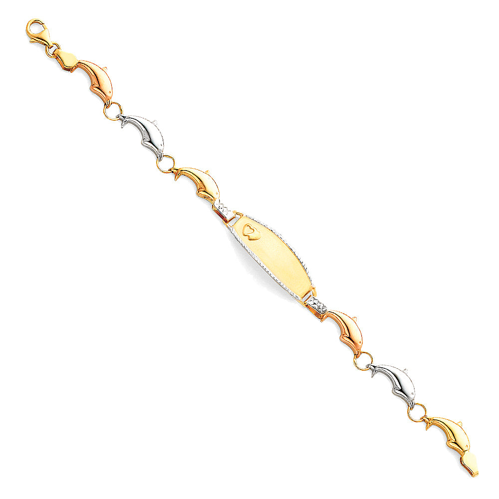 Stampato ID Bracelets - 14K GOLD - AB81