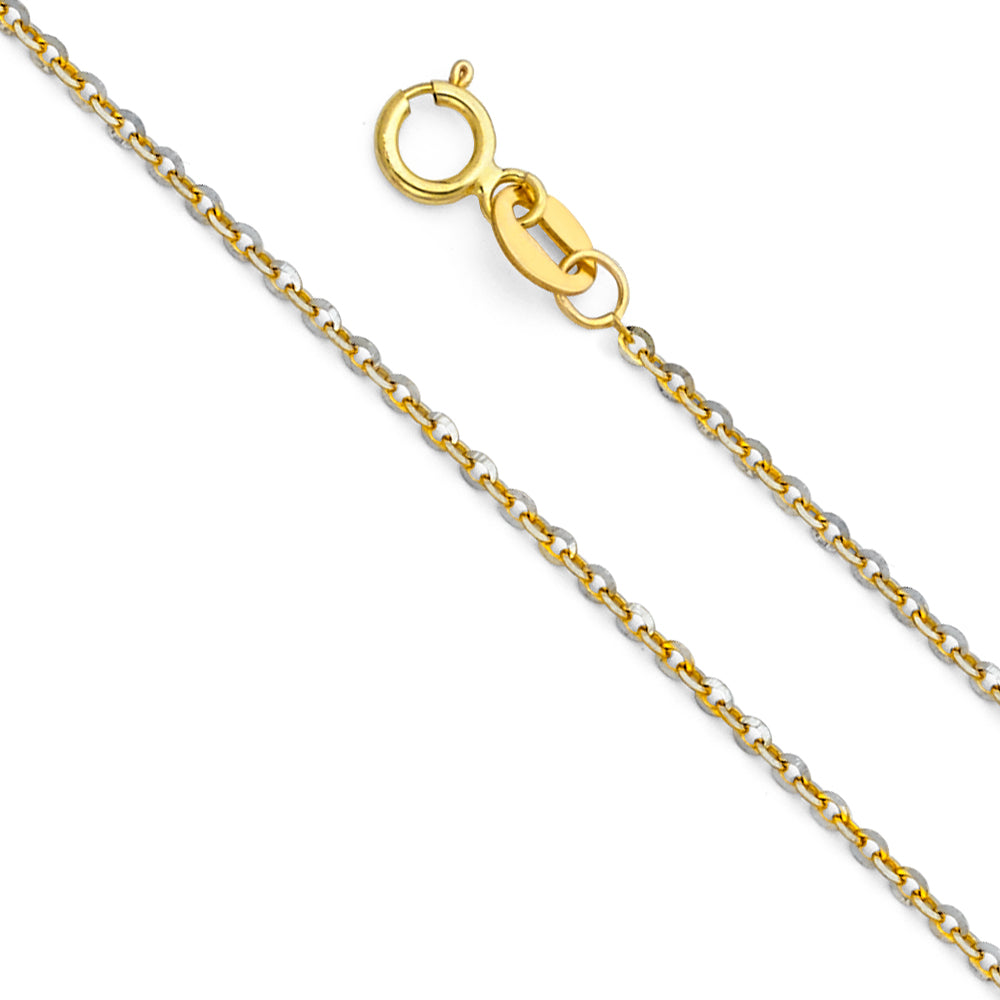 Rolo Cable Angle D.C. - 1.4 mm 14K GOLD - CH233