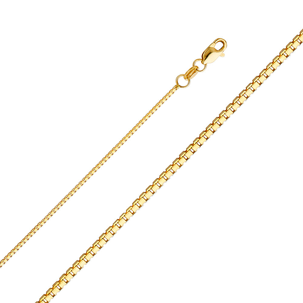 Box Yellow - 1.0 mm 14K GOLD - CH255