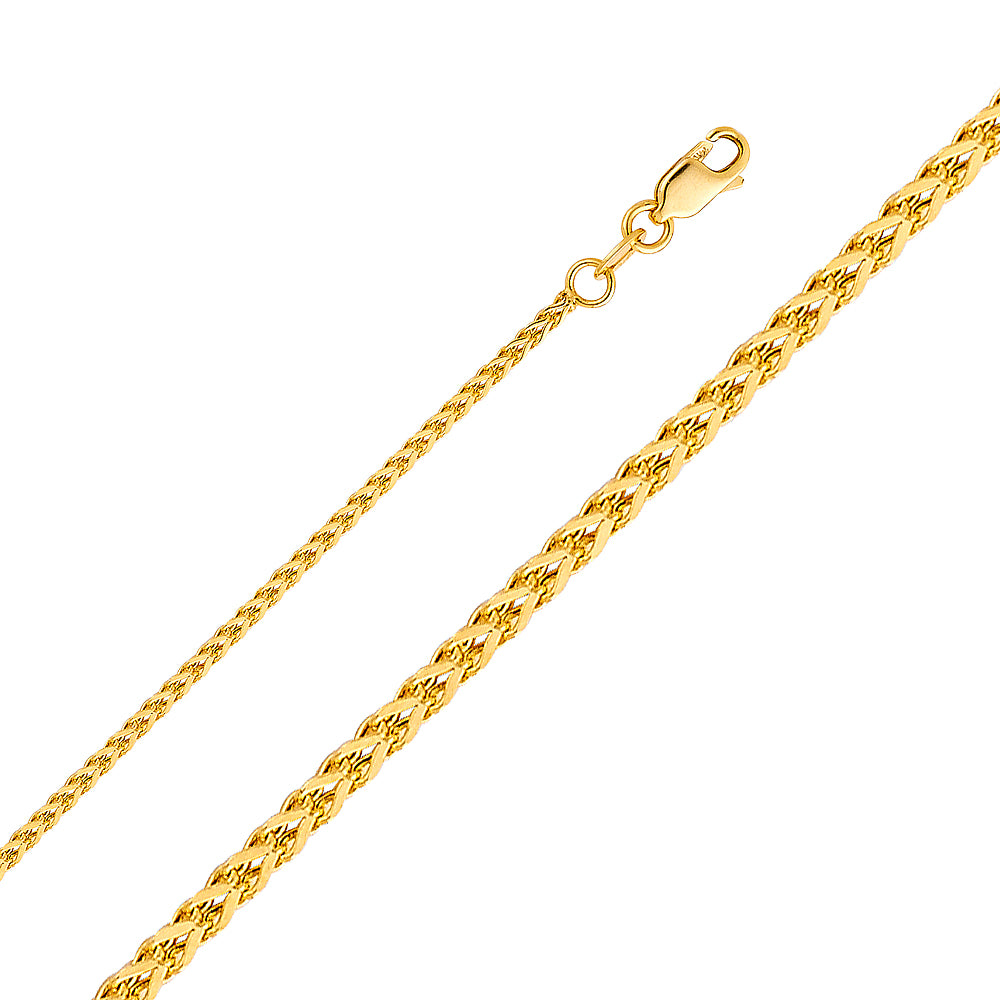 Round Box D.C. & Flat Square Franco - 1.7 mm 14K GOLD - CH460