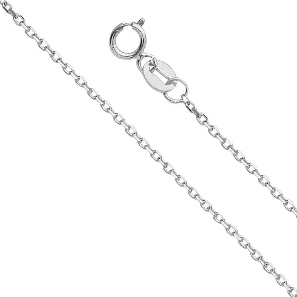 Oval Angled D.C. Cable - 1.2 mm 14K GOLD - CH560