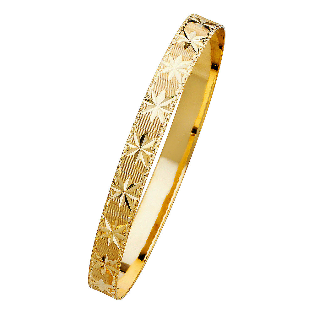 Solid Bangles - 14K GOLD - GL104