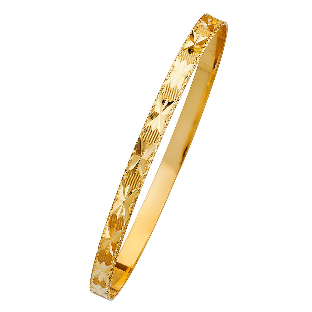 Solid Bangles - 14K GOLD - GL109