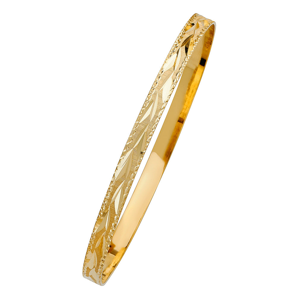 Solid Bangles - 14K GOLD - GL111