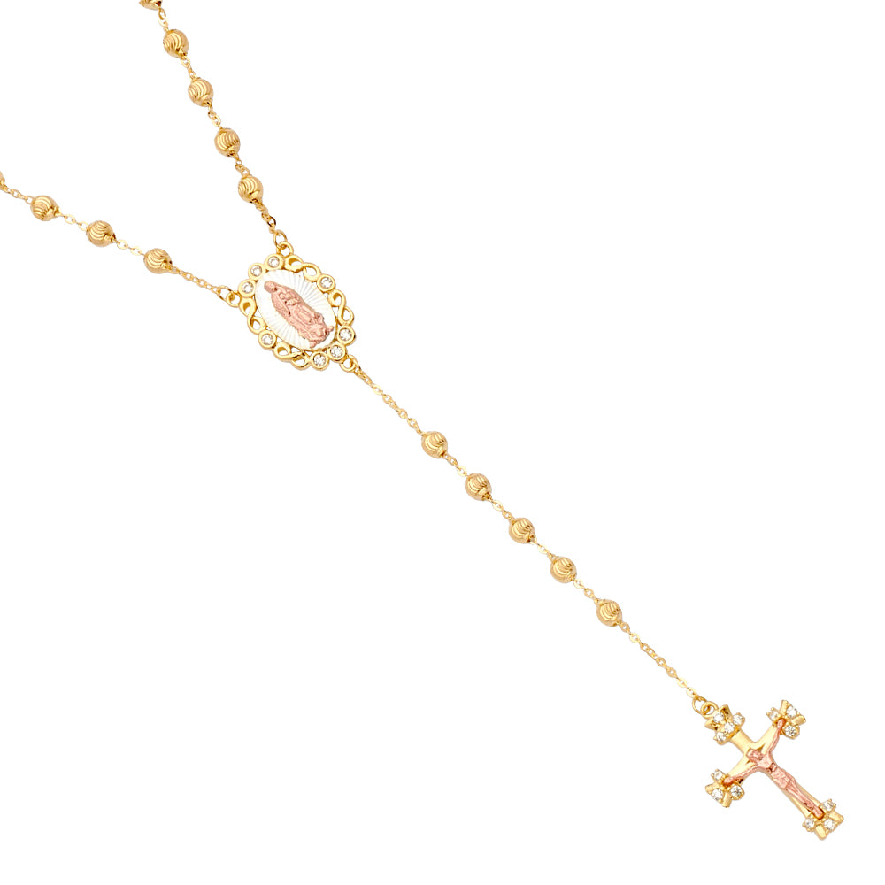 Rosary Necklaces - 14K GOLD - NK295