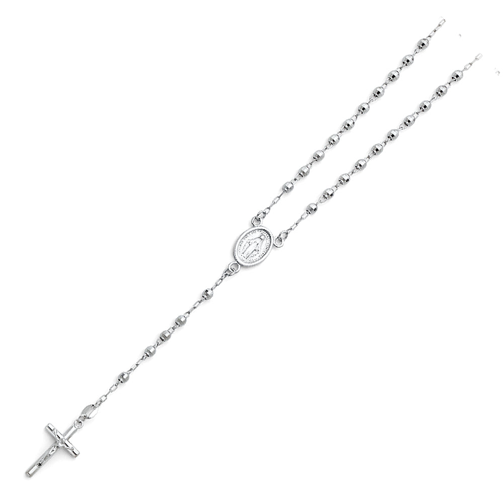 Rosary - 3 mm - 14K GOLD - NK185