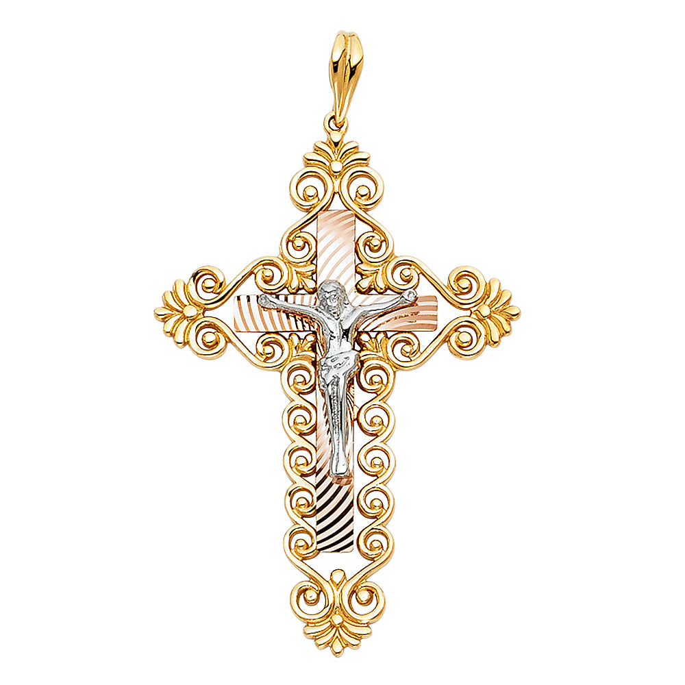 Crucifix Pendants - 14K GOLD - PT859