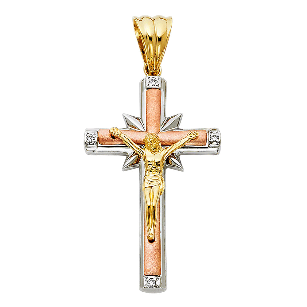Crucifix Pendants - 14K GOLD - PT930