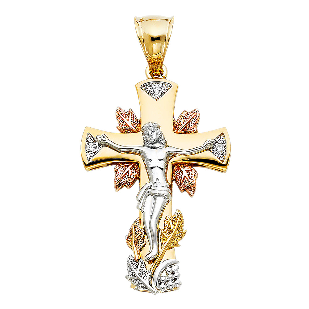 Crucifix Pendants - 14K GOLD - PT932