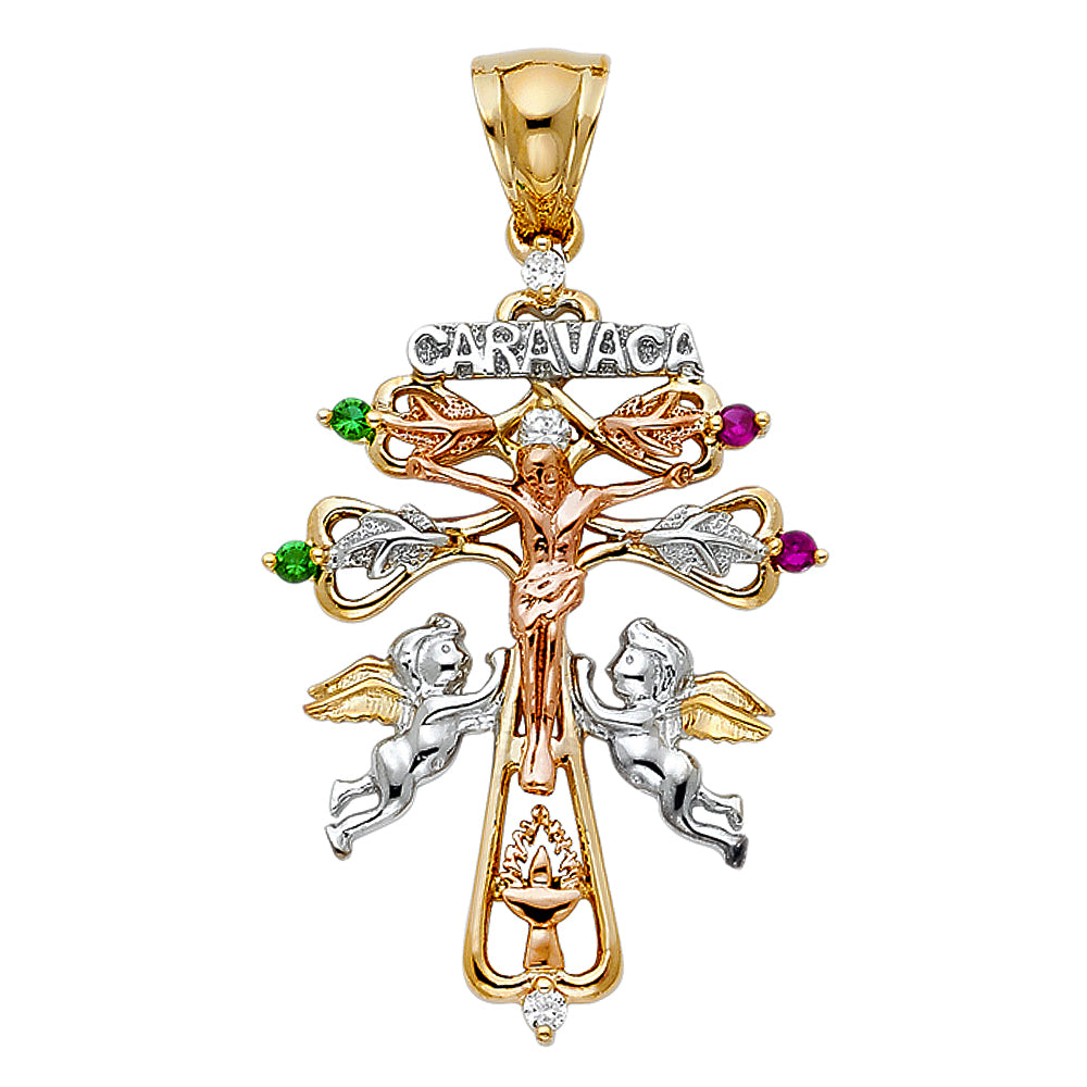 Crucifix Pendants - 14K GOLD - PT938