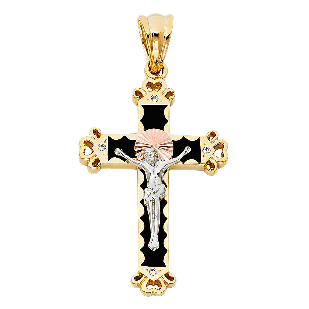 Crucifix Pendants - 14K GOLD - PT944