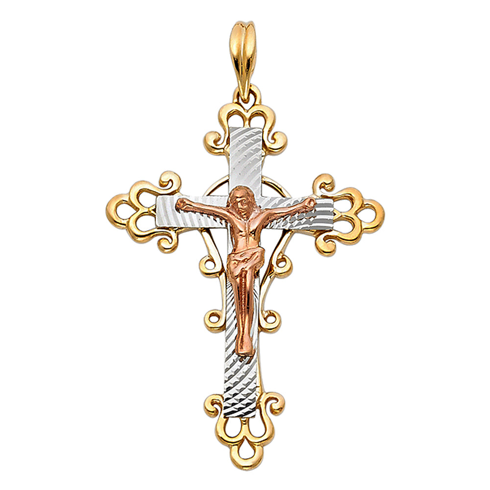 Crucifix Pendants - 14K GOLD - PT953