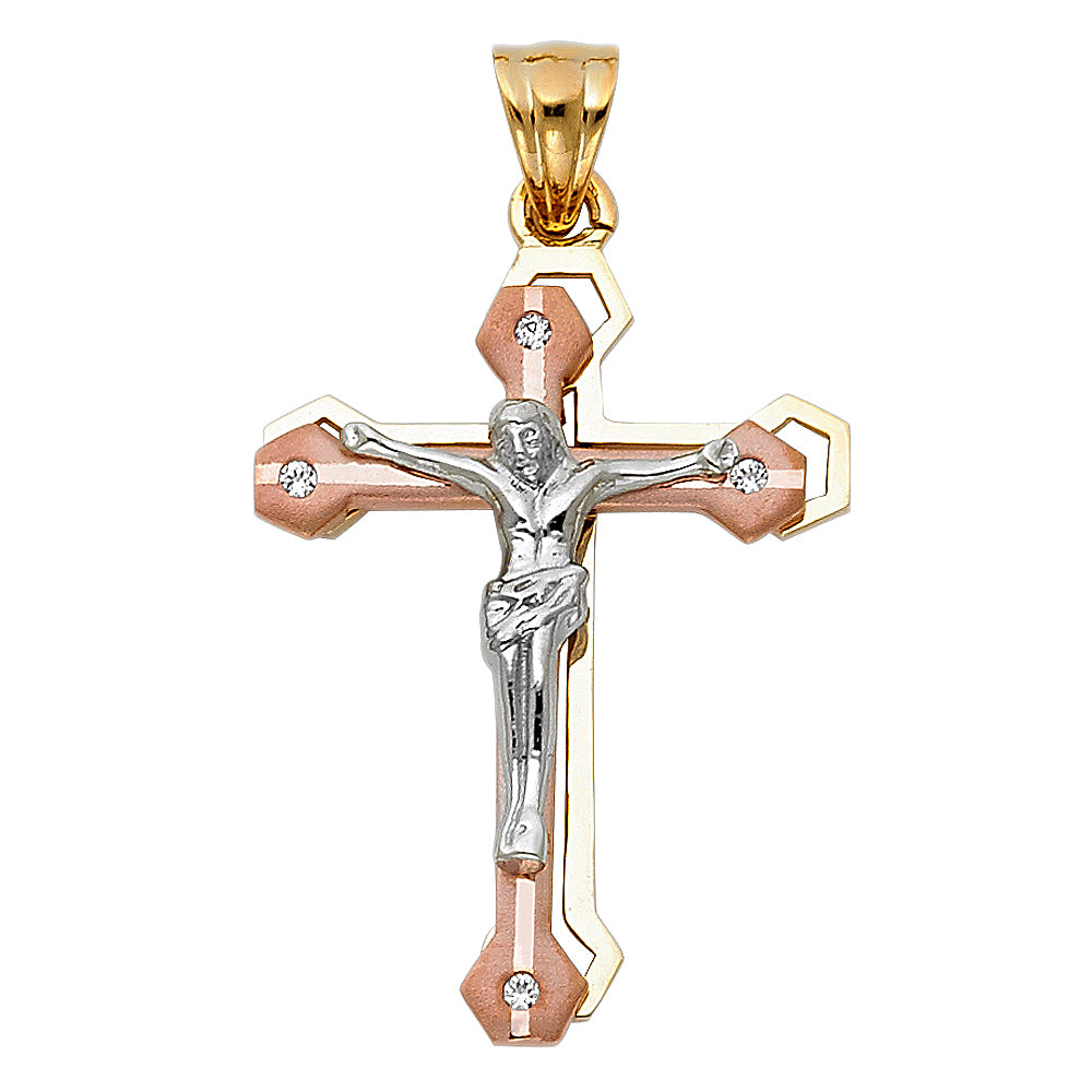Crucifix Pendants - 14K GOLD - PT955