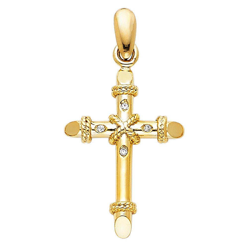 Crucifix Pendants - 14K GOLD - PT960