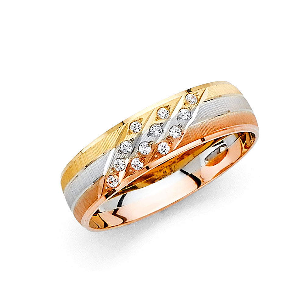 Fancy Wedding Bands - 14K Gold - BF19