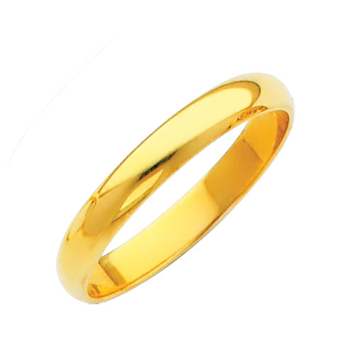 Regular Fit Plain Wedding Bands - 14K Gold 2mm -BR020