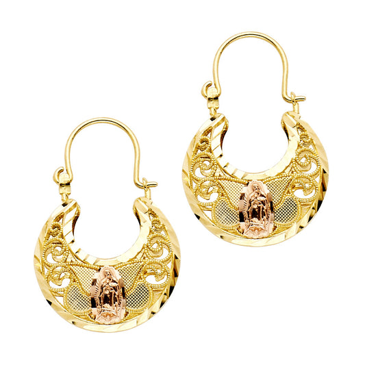 Hoop Earrings  - 14K Gold - ER999