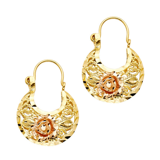 Hoop Earrings  - 14K Gold - ER1002