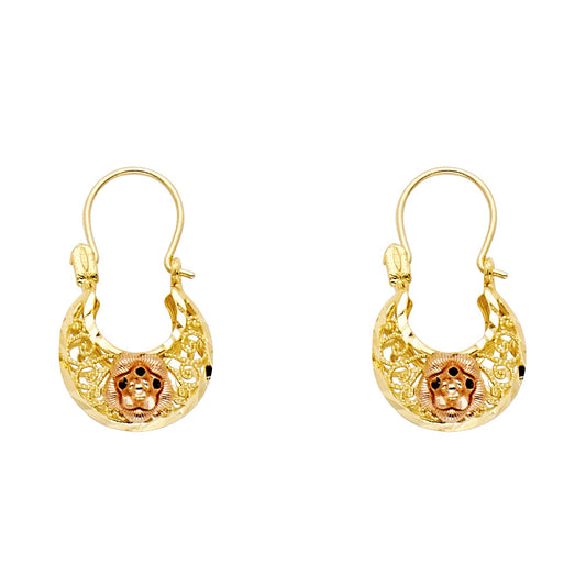 Hoop Earrings  - 14K Gold - ER1003