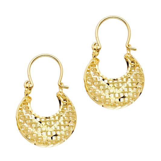 Hoop Earrings  - 14K Gold - ER1004