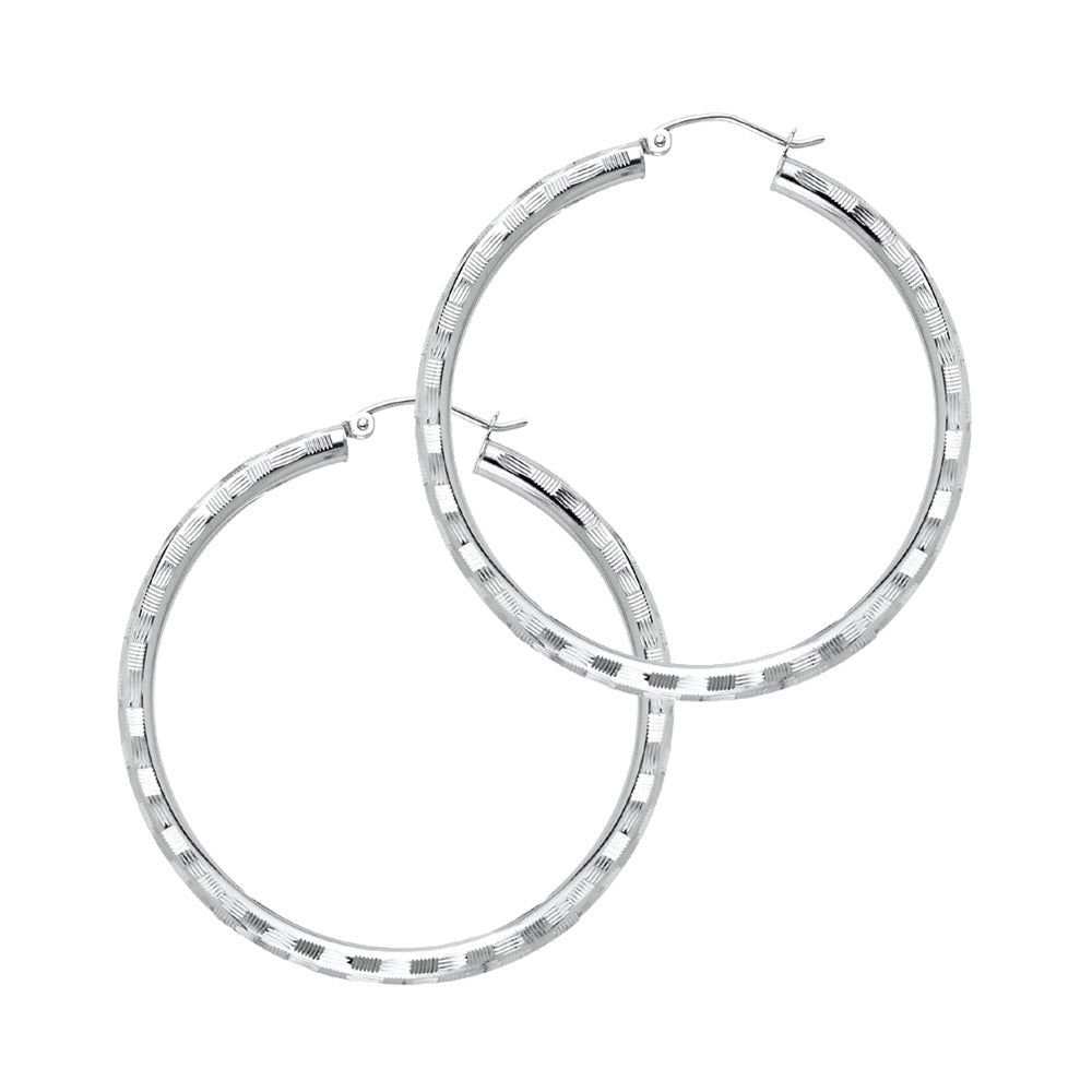 Hoop Earrings  - 14K Gold - ER1021