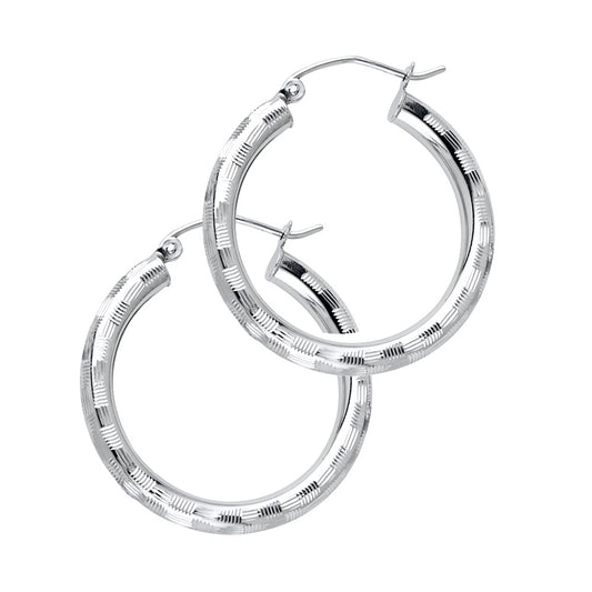 Hoop Earrings  - 14K Gold - ER1022