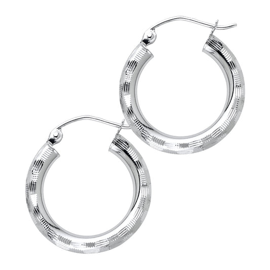 Hoop Earrings  - 14K Gold - ER1023