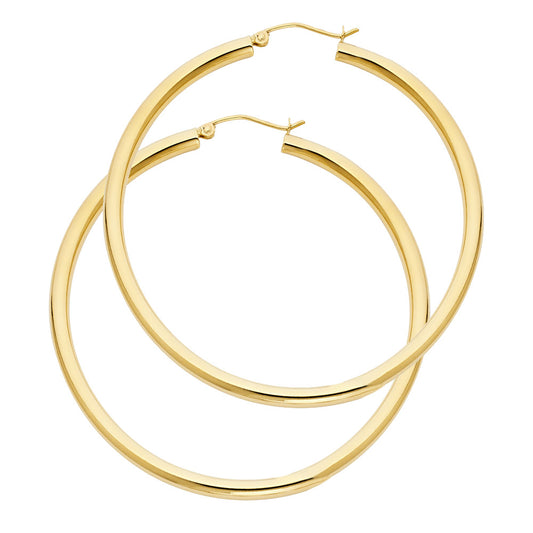 Hoop Earrings  - 14K Gold - ER1024