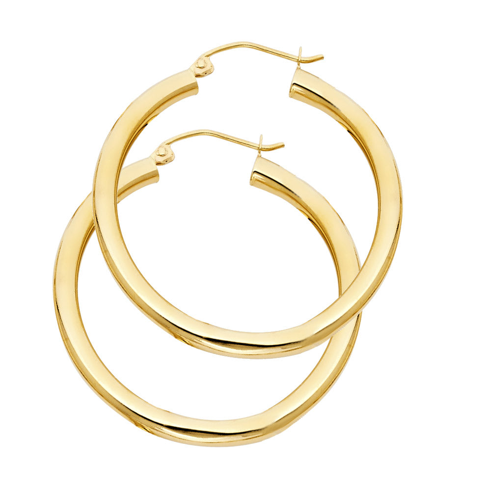 Hoop Earrings  - 14K Gold - ER1026