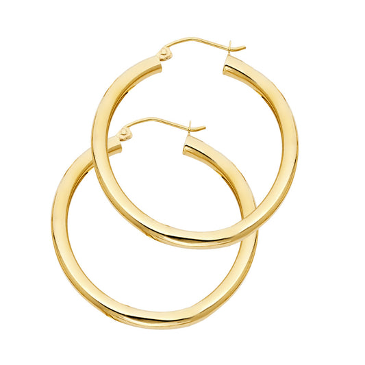 Hoop Earrings  - 14K Gold - ER1027