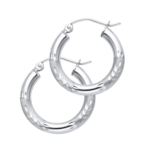 Hoop Earrings  - 14K Gold - ER1046