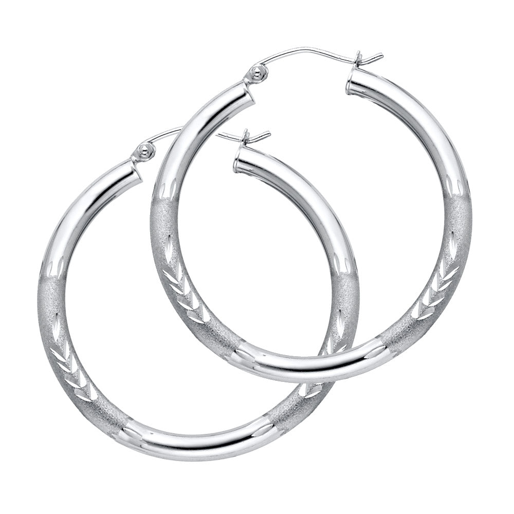 Hoop Earrings  - 14K Gold - ER1049