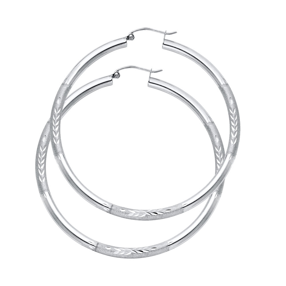 Hoop Earrings  - 14K Gold - ER1050