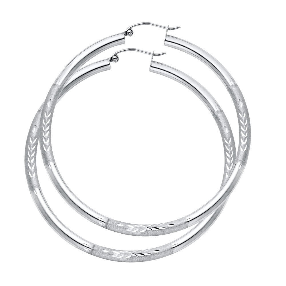 Hoop Earrings  - 14K Gold - ER1051