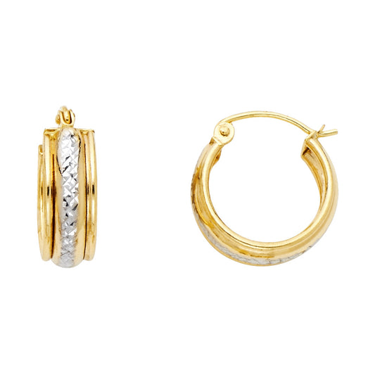 Hoop Earrings  - 14K Gold - ER1067