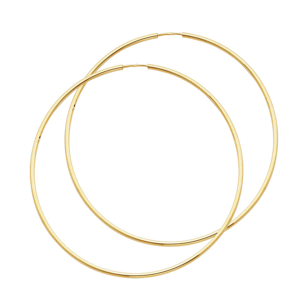 Hoop Earrings  - 14K Gold - ER117