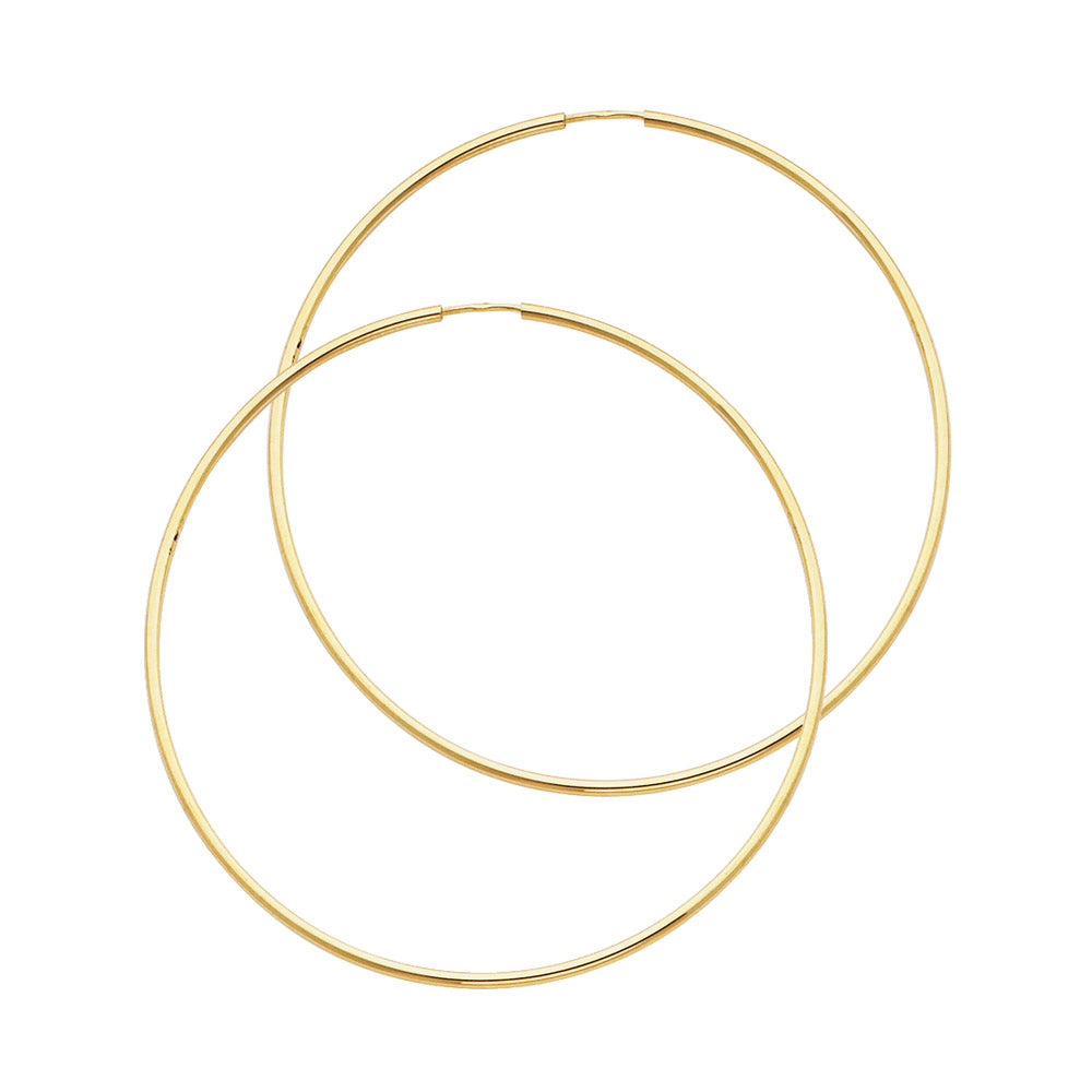 Hoop Earrings  - 14K Gold - ER118