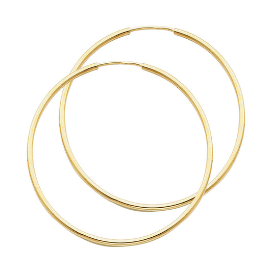 Hoop Earrings  - 14K Gold - ER119